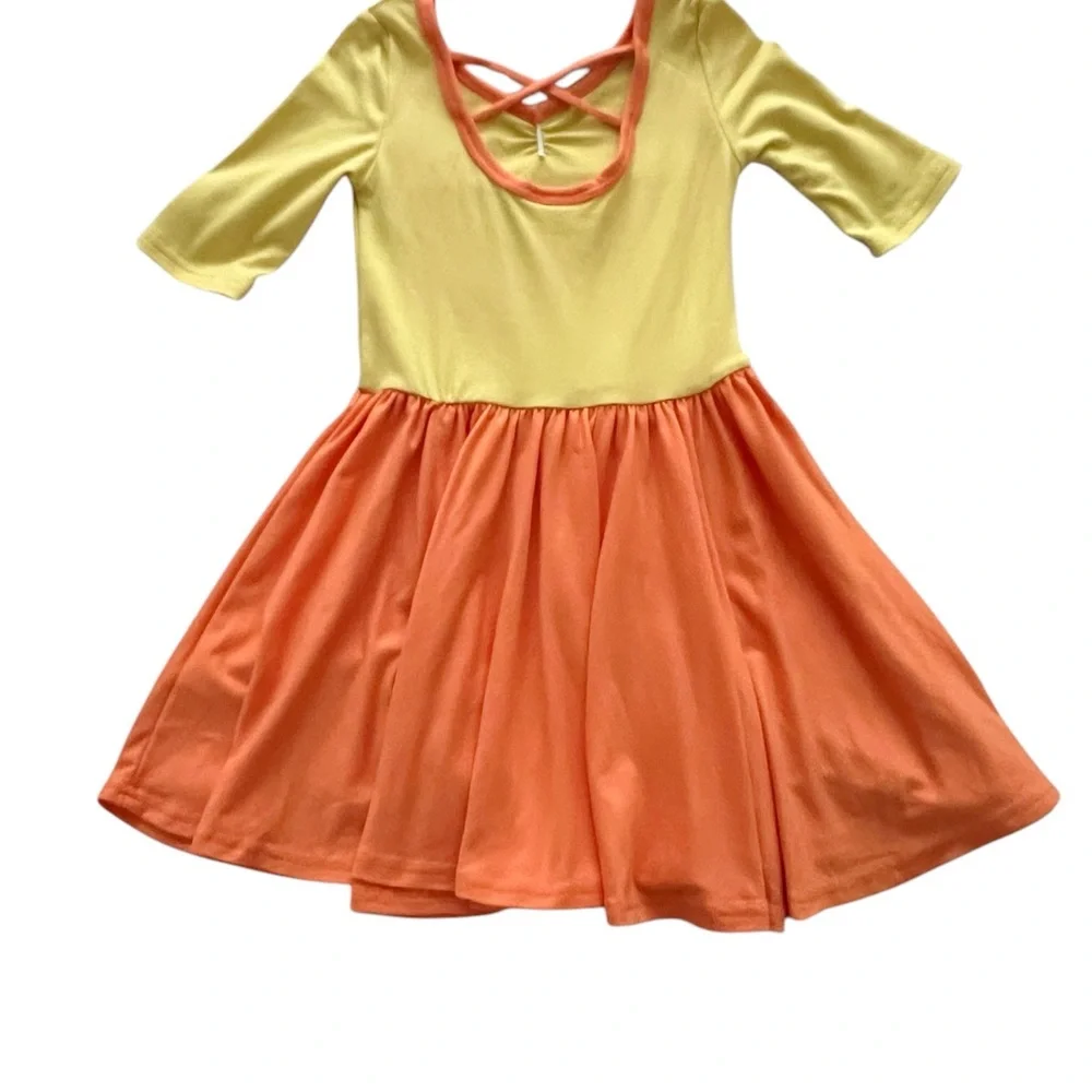 ❌SOLD❌Dot Dot Smile Citrus Ballerina Dress - Picture 2 of 3